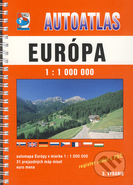 Autoatlas - Európa 1:1 000 000, VKÚ Harmanec, 2009