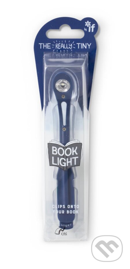 Lampička do knížky s LED úzká - tmavě modrá, EPEE, 2021
