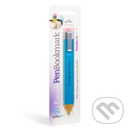Záložka do knihy gumovatelné pero - modré