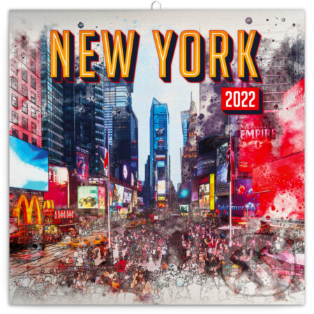Poznámkový kalendár New York 2022, Presco Group, 2021