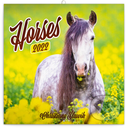 Poznámkový kalendár Horses 2022 - Christiane Slawik, Presco Group, 2021
