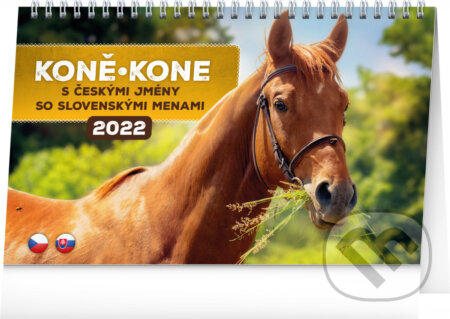 Stolní kalendář Koně / stolový kalendár Kone 2022, Presco Group, 2021