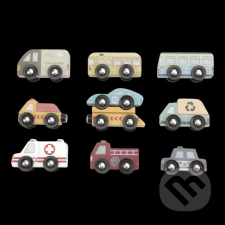 Vláčiková dráha - Set autíčok