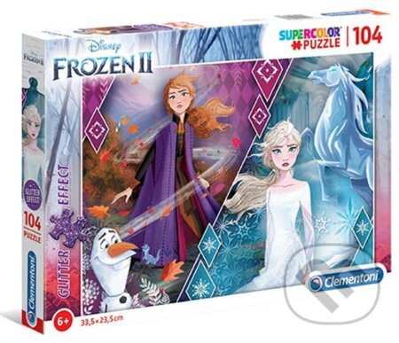 Supercolor Glitter - Frozen 2 - puzzle z kategorie 60 - 300 dílků