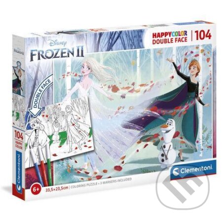 Double face colouring - Frozen 2 - puzzle z kategorie 60 - 300 dílků