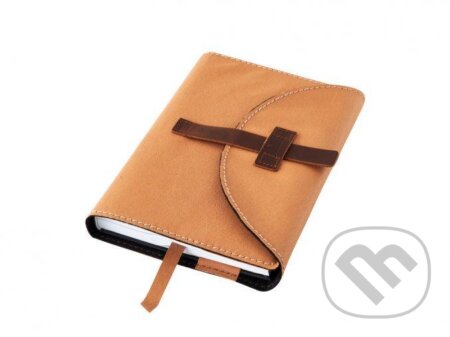 Variabilní kožený obal se sponou - kůže ořechová
