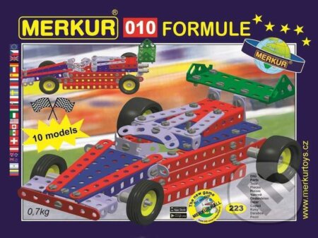 Merkur 010 Formule (223 dílů, 10 modelů) - hra z kategorie Stavebnice