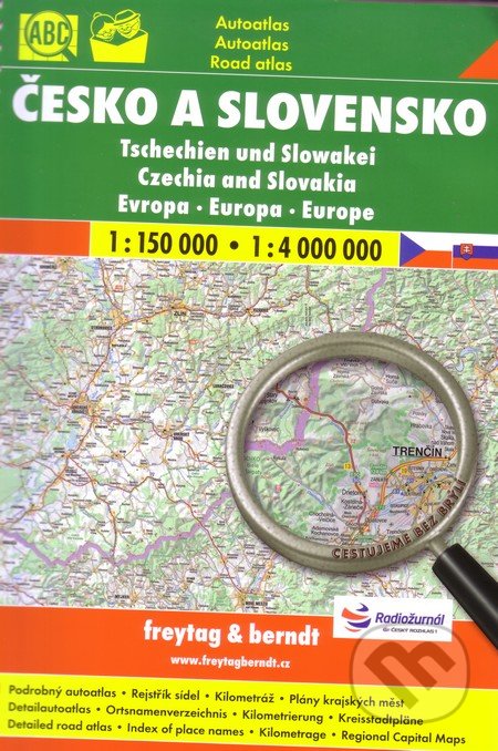 Česko a Slovensko 1:150 000  1:4 000 000, freytag&berndt, 2018