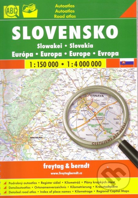 Slovensko 1:150 000  1:4 000 000, freytag&berndt, 2018
