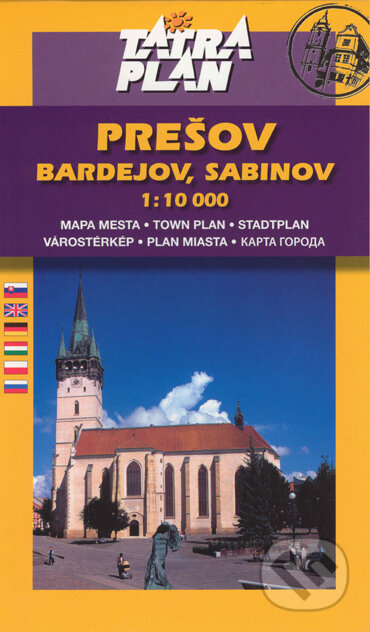 Prešov, Bardejov, Sabinov 1:10 000, TATRAPLAN