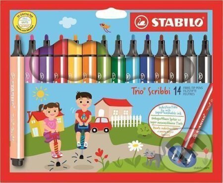 Fixa STABILO Trio Scribbi sada 14 ks