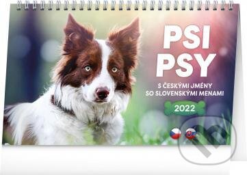 Stolní kalendář Psi / Psy 2022, Presco Group, 2021