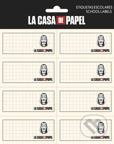 Poznámkové nálepky La Casa De Papel: set 16 kusov, , 2021