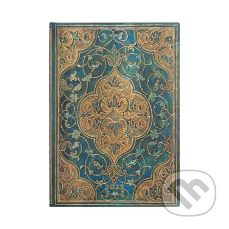 Paperblanks - diár Turquoise Chronicles 2022, Paperblanks, 2021