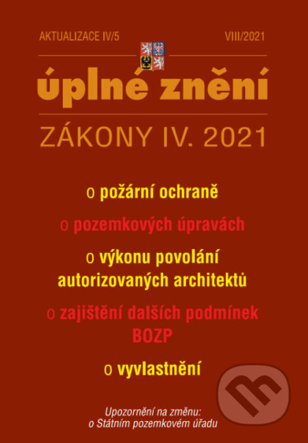 Aktualizace IV/5 - požární ochrana, Poradce s.r.o., 2021