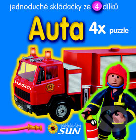 Auta - 4x puzzle, SUN, 2009