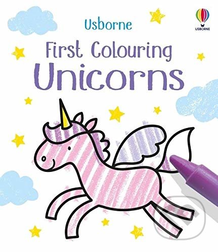 First Colouring Unicorns - Matthew Oldham, Usborne, 2021
