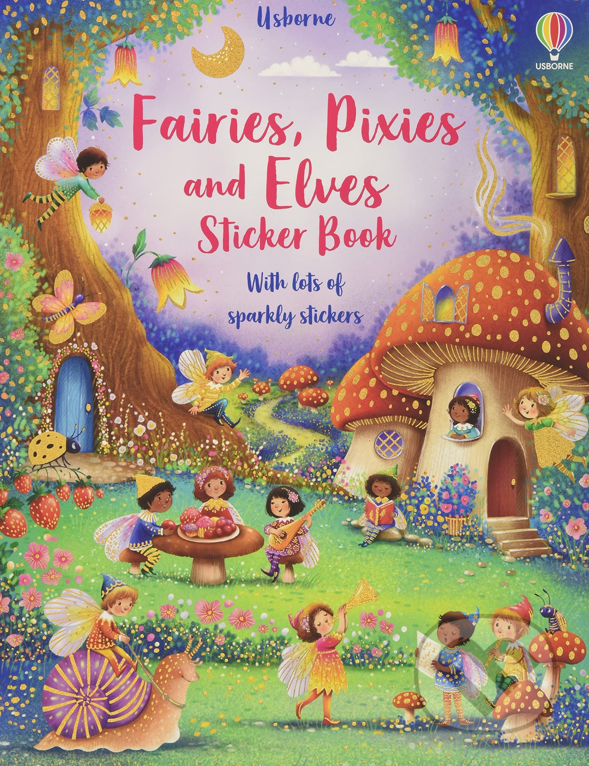 Fairies, Pixies and Elves Sticker Book - Fiona Watt, Elzbieta Jarzabek (ilustrátor), Usborne, 2021