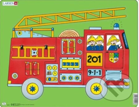 Hasičké auto (NM2) - puzzle z kategorie Naučné puzzle