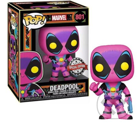 Funko POP Marvel: Deadpool (BlackLight limited exclusive edition), Funko, 2021
