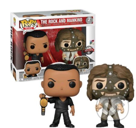Funko POP WWE: 2PACK The Rock vs. Mankind (exclusive special edition), Funko, 2021