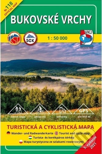 Bukovské vrchy 1: 50 000, VKÚ Harmanec, 2021