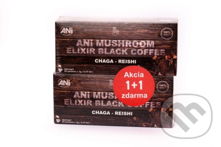 ANi Mushroom Elixir coffee Chaga-Reishi 20x3g 1 + 1 zadarmo, Ani