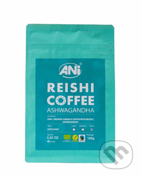 ANi Reishi Bio Coffee Ashwagandha 100g mletá - 