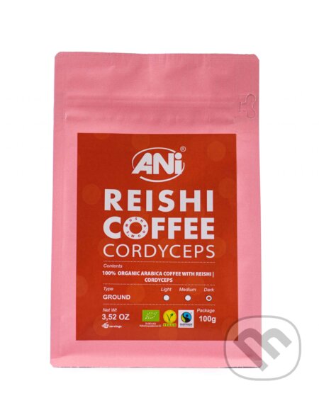 ANi Reishi Bio Coffee Cordyceps 100g mletá - 