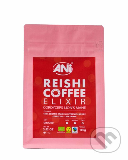 ANi Reishi Bio Coffee Elixir 100g mletá, Ani