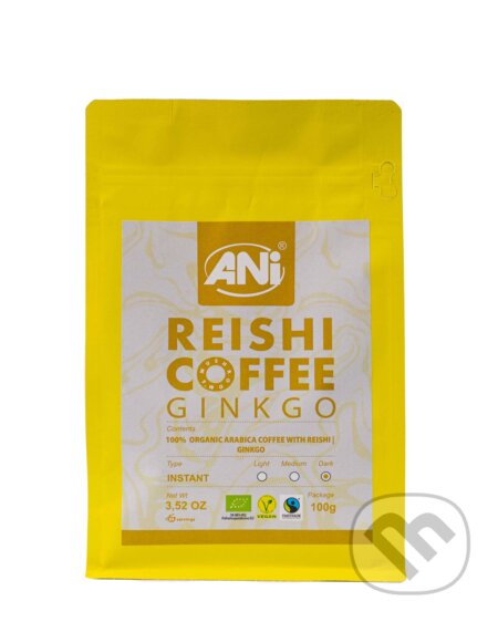 ANi Reishi Bio Coffee Ginkgo 100g instantná, Ani