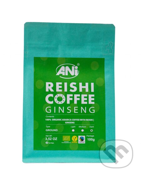 ANi Reishi Bio Coffee Ginseng 100g mletá, Ani