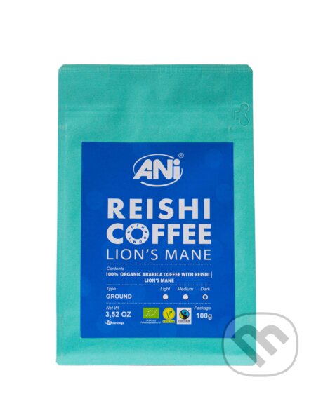 ANi Reishi Bio Coffee Lions Mane 100g mletá - 