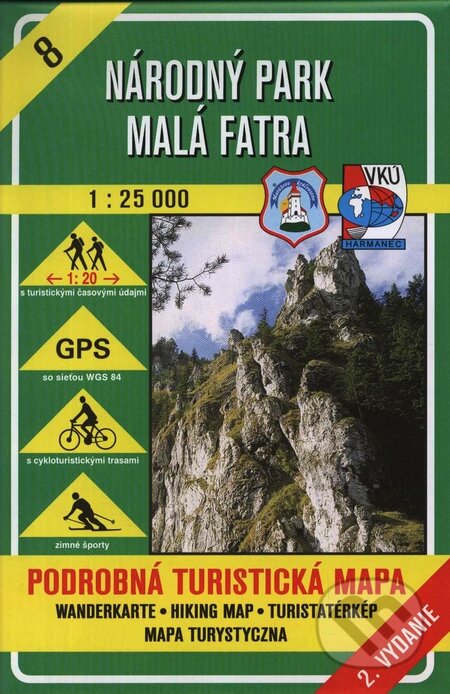 Národný park Malá Fatra 1:25 000 - turistická mapa č. 8 - Kolektív autorov, VKÚ Harmanec, 2006