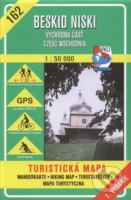 Beskid Niski, (Cześć wschodnia - vých.časť) - turistická mapa č. 162 - Kolektív autorov, VKÚ Harmanec, 1999