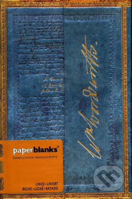 Paperblanks - Wordsworth, Letter Quoting & Daffodils & - MINI - linajkový, Paperblanks, 2011