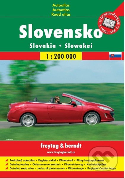 Slovensko 1:200 000, freytag&berndt, 2018