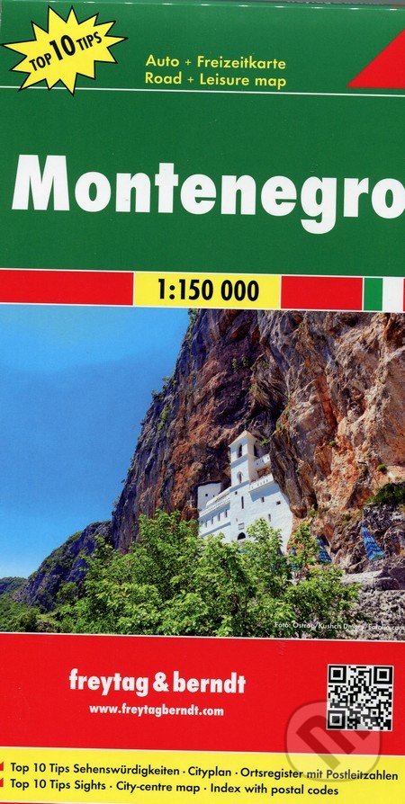 Montenegro 1:150 000, freytag&berndt, 2018