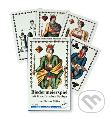 Biedermeierspiel mit frazözischen Farben von Blasius Miller No.2872 - hra z kategorie Karty, hlavolamy