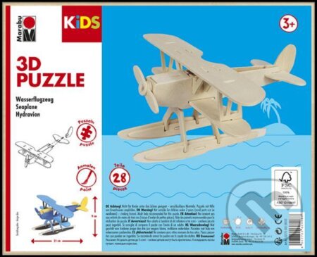 3D Puzzle - Seaplane, Marabu, 2021