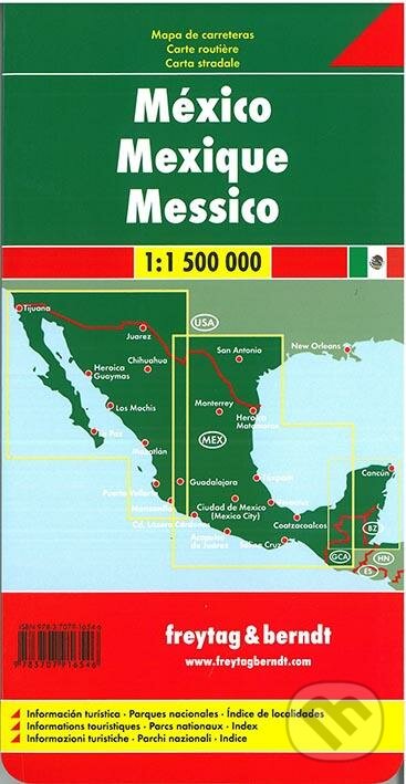 México 1:1 500 000, freytag&berndt, 2016