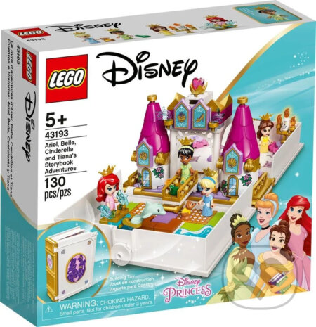 LEGO® Disney Princess 43193 Ariel, Kráska, Popoluška a Tiana a ich rozprávková kniha dobro, LEGO, 2021