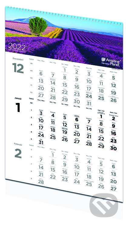 Trojmesačný kalendár Amazing Planet 2022 - Filip Kulisev, Amazing Planet, 2021