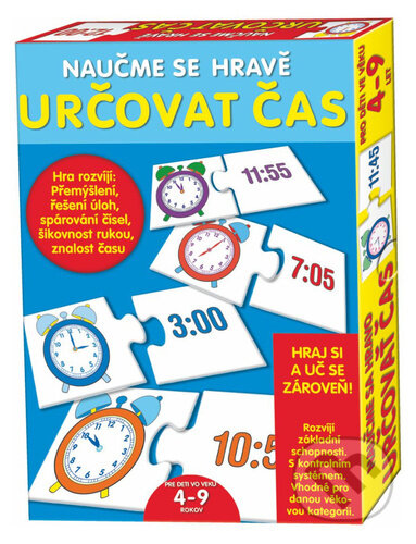 Naučme se hravě určovat čas - puzzle z kategorie Maxi dílky