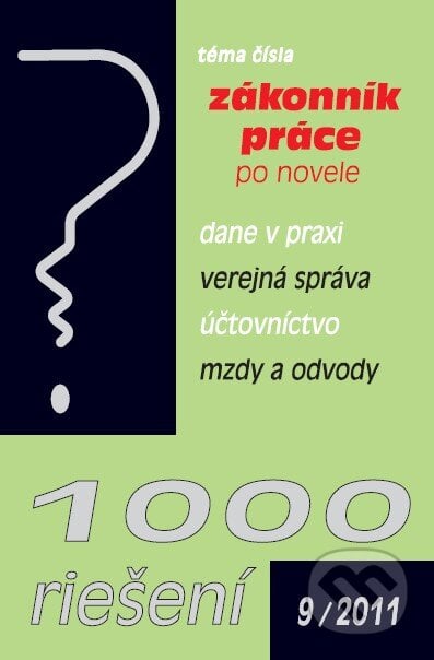 1000 riešení 9/2011, Poradca s.r.o., 2011