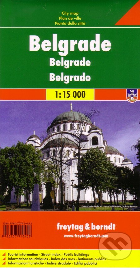 Belgrad 1:15 000, freytag&berndt, 2016