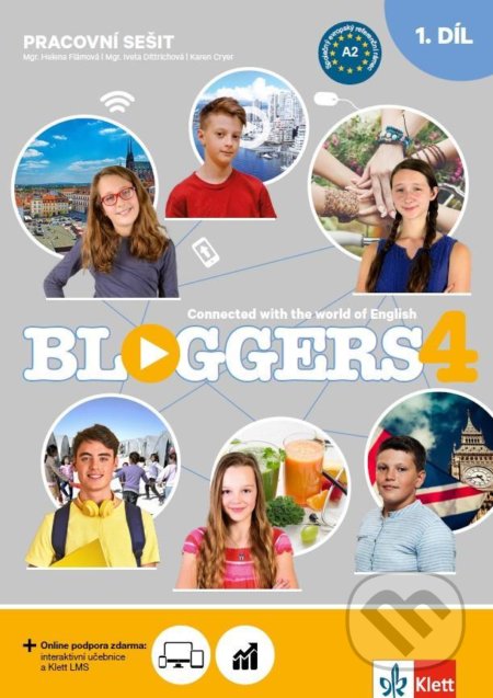 Bloggers 4 (A2.2) – 2dílný pracovní sešit + žákovská licence, Klett, 2021
