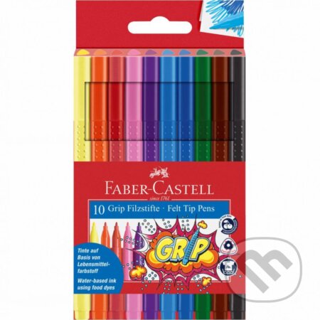 Popisovače Grip 10 farebné