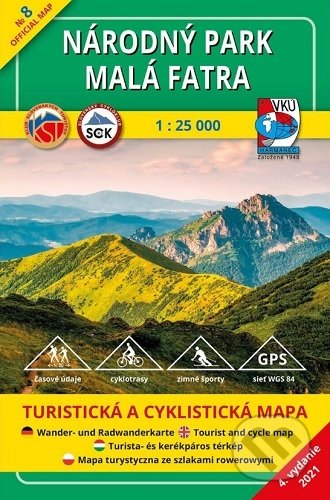 Národný park Malá Fatra 1:25 000 (4.vydanie), VKÚ Harmanec, 2021