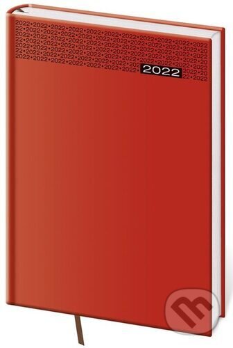 Diář 2022 denní A5 Gommato - červená, Helma, 2021